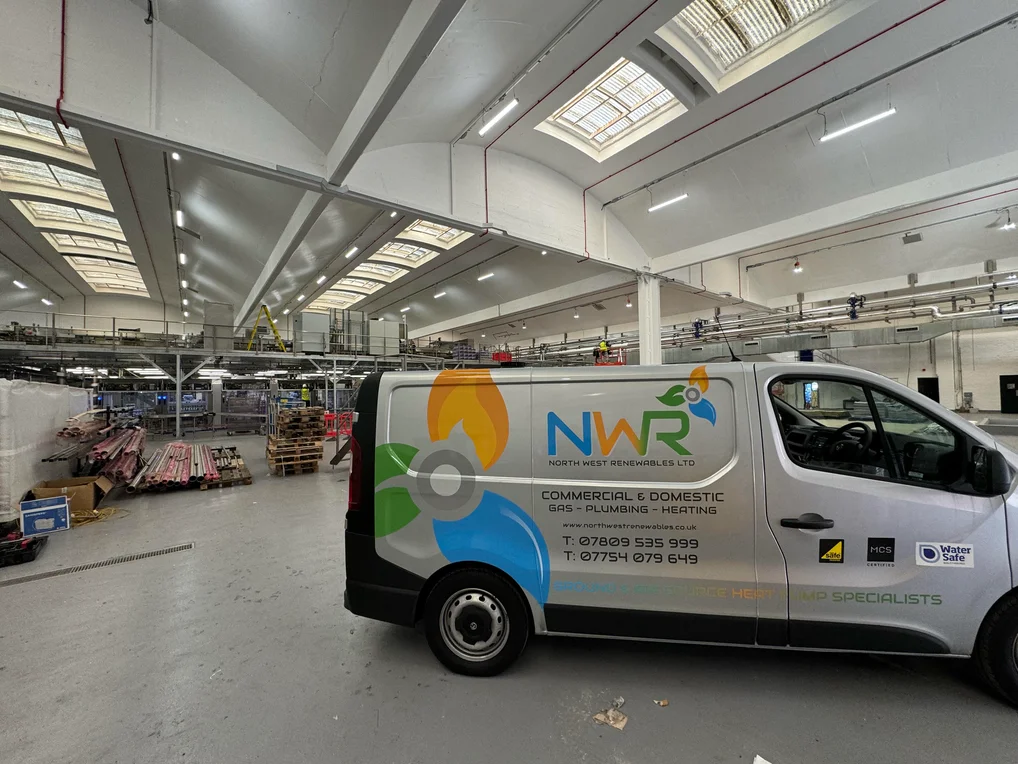 North West Renewables Van - Mechanical Engineering HVAC Manchester North of England